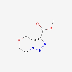 molecular formula C7H9N3O3 B6604342 methyl 4H,6H,7H-[1,2,3]triazolo[4,3-c][1,4]oxazine-3-carboxylate CAS No. 2115637-63-1