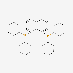 dicyclohexyl[8-(dicyclohexylphosphanyl)naphthalen-1-yl]phosphane