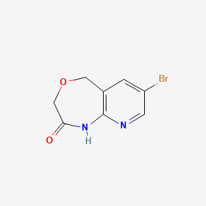 molecular formula C8H7BrN2O2 B6604394 7-bromo-1H,2H,3H,5H-pyrido[2,3-e][1,4]oxazepin-2-one CAS No. 941603-99-2