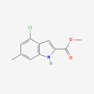 molecular formula C11H10ClNO2 B6604397 methyl 4-chloro-6-methyl-1H-indole-2-carboxylate CAS No. 2006136-31-6