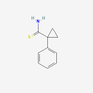 molecular formula C10H11NS B6604405 1-phenylcyclopropane-1-carbothioamide CAS No. 870862-28-5