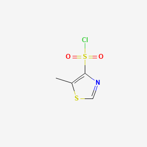 molecular formula C4H4ClNO2S2 B6604434 5-methyl-1,3-thiazole-4-sulfonyl chloride CAS No. 2763755-45-7