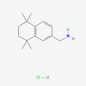 (5,5,8,8-tetramethyl-5,6,7,8-tetrahydronaphthalen-2-yl)methanamine hydrochloride