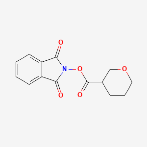 molecular formula C14H13NO5 B6604466 1,3-dioxo-2,3-dihydro-1H-isoindol-2-yl oxane-3-carboxylate CAS No. 2248287-53-6