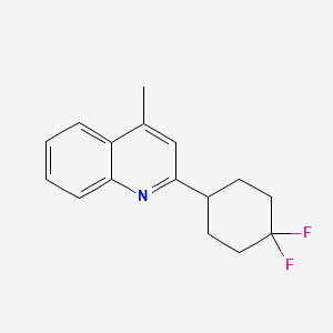 molecular formula C16H17F2N B6604481 2-(4,4-difluorocyclohexyl)-4-methylquinoline CAS No. 2097641-86-4