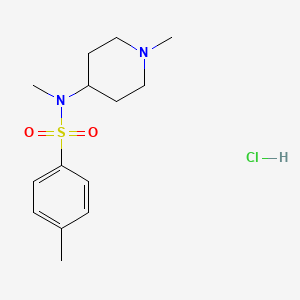 molecular formula C14H23ClN2O2S B6604490 N,4-dimethyl-N-(1-methylpiperidin-4-yl)benzenesulfonamide;hydrochloride CAS No. 1052544-35-0