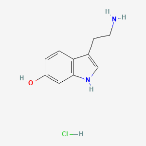 molecular formula C10H13ClN2O B6604562 3-(2-aminoethyl)-1H-indol-6-ol hydrochloride CAS No. 37102-46-8