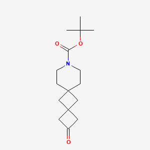 molecular formula C16H25NO3 B6604570 tert-butyl 2-oxo-9-azadispiro[3.1.5^{6}.1^{4}]dodecane-9-carboxylate CAS No. 2640660-85-9