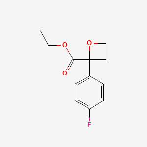 ethyl 2-(4-fluorophenyl)oxetane-2-carboxylate