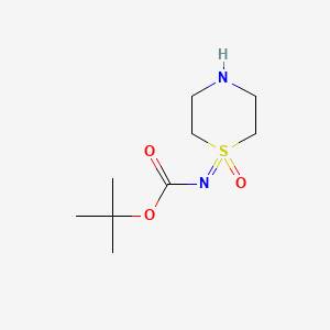 tert-butyl N-(1-oxo-1lambda6-thiomorpholin-1-ylidene)carbamate