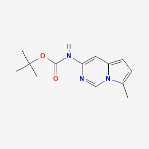 molecular formula C13H17N3O2 B6604597 tert-butyl N-{7-methylpyrrolo[1,2-c]pyrimidin-3-yl}carbamate CAS No. 2773479-71-1