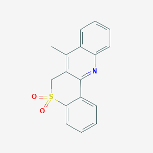 molecular formula C17H13NO2S B6604623 6H-[1]Benzothiopyrano[4,3-b]quinoline, 7-methyl-, 5,5-dioxide CAS No. 1541-59-9