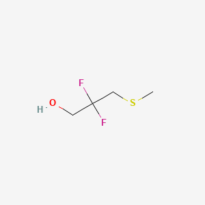 molecular formula C4H8F2OS B6604630 2,2-difluoro-3-(methylsulfanyl)propan-1-ol CAS No. 2228776-89-2