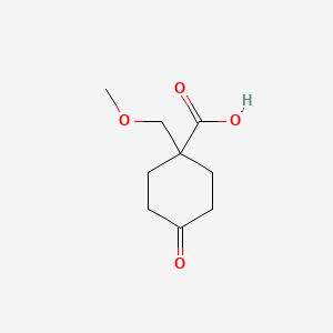 molecular formula C9H14O4 B6604641 1-(methoxymethyl)-4-oxocyclohexane-1-carboxylic acid CAS No. 2229535-38-8