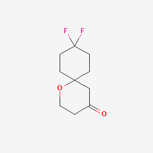 molecular formula C10H14F2O2 B6604655 9,9-difluoro-1-oxaspiro[5.5]undecan-4-one CAS No. 2016575-80-5