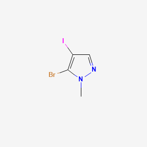 molecular formula C4H4BrIN2 B6604670 5-bromo-4-iodo-1-methyl-1H-pyrazole CAS No. 2109726-53-4