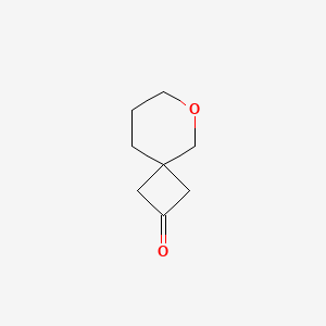 molecular formula C8H12O2 B6604672 6-oxaspiro[3.5]nonan-2-one CAS No. 2386846-79-1