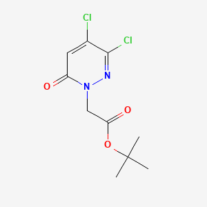 molecular formula C10H12Cl2N2O3 B6604677 tert-butyl 2-(3,4-dichloro-6-oxo-1,6-dihydropyridazin-1-yl)acetate CAS No. 2830580-29-3