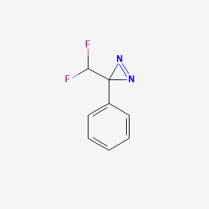 molecular formula C8H6F2N2 B6604682 3-(difluoromethyl)-3-phenyl-3H-diazirine CAS No. 2386432-67-1