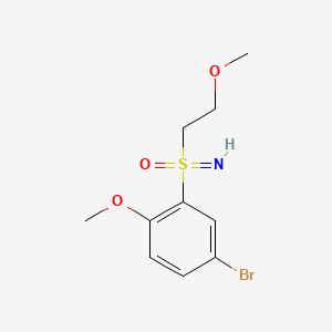 molecular formula C10H14BrNO3S B6604720 (5-bromo-2-methoxyphenyl)(imino)(2-methoxyethyl)-lambda6-sulfanone CAS No. 2763780-47-6