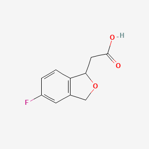 2-(5-fluoro-1,3-dihydro-2-benzofuran-1-yl)acetic acid