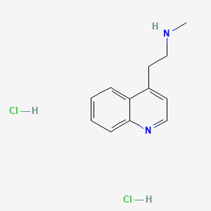 molecular formula C12H16Cl2N2 B6604744 methyl[2-(quinolin-4-yl)ethyl]amine dihydrochloride CAS No. 2138239-90-2