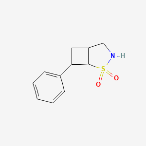 molecular formula C11H13NO2S B6604764 7-phenyl-2lambda6-thia-3-azabicyclo[3.2.0]heptane-2,2-dione CAS No. 2137675-85-3