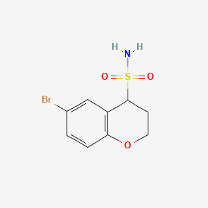 molecular formula C9H10BrNO3S B6604781 6-bromo-3,4-dihydro-2H-1-benzopyran-4-sulfonamide CAS No. 1249058-22-7