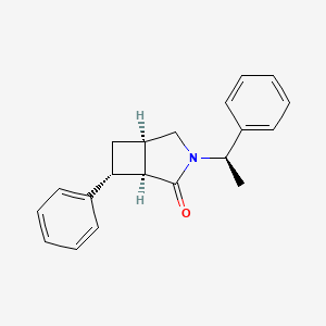B6604792 (1S,5R,7R)-7-phenyl-3-[(1R)-1-phenylethyl]-3-azabicyclo[3.2.0]heptan-2-one CAS No. 2124271-13-0