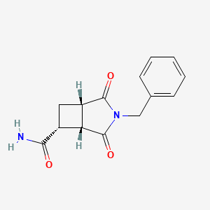 molecular formula C14H14N2O3 B6604814 rac-(1R,5S,6S)-3-benzyl-2,4-dioxo-3-azabicyclo[3.2.0]heptane-6-carboxamide CAS No. 2137599-80-3