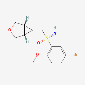 (5-bromo-2-methoxyphenyl)(imino){[(1R,5S,6R)-3-oxabicyclo[3.1.0]hexan-6-yl]methyl}-lambda6-sulfanone