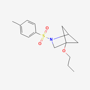 molecular formula C15H21NO3S B6604937 2-(4-methylbenzenesulfonyl)-4-propoxy-2-azabicyclo[2.1.1]hexane CAS No. 2763758-61-6