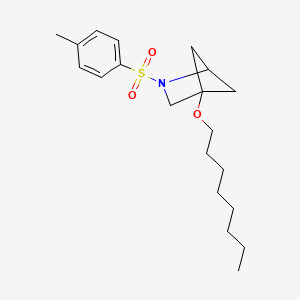 molecular formula C20H31NO3S B6604944 2-(4-methylbenzenesulfonyl)-4-(octyloxy)-2-azabicyclo[2.1.1]hexane CAS No. 2763755-15-1
