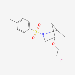 molecular formula C14H18FNO3S B6604959 4-(2-fluoroethoxy)-2-(4-methylbenzenesulfonyl)-2-azabicyclo[2.1.1]hexane CAS No. 2763777-72-4