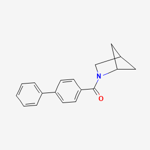 molecular formula C18H17NO B6604967 2-{[1,1'-biphenyl]-4-carbonyl}-2-azabicyclo[2.1.1]hexane CAS No. 2763760-27-4