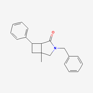 molecular formula C20H21NO B6604983 3-benzyl-5-methyl-7-phenyl-3-azabicyclo[3.2.0]heptan-2-one, Mixture of diastereomers CAS No. 2138376-40-4