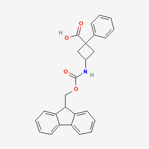 (1r,3r)-3-({[(9H-fluoren-9-yl)methoxy]carbonyl}amino)-1-phenylcyclobutane-1-carboxylic acid