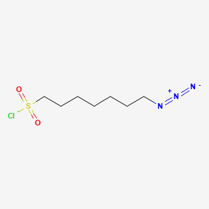 molecular formula C7H14ClN3O2S B6605017 7-azidoheptane-1-sulfonyl chloride CAS No. 2169411-86-1