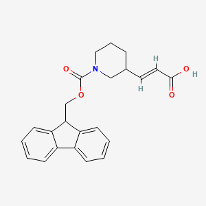 molecular formula C23H23NO4 B6605020 (2E)-3-(1-{[(9H-fluoren-9-yl)methoxy]carbonyl}piperidin-3-yl)prop-2-enoic acid CAS No. 2138820-32-1