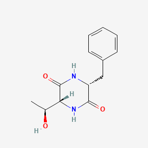 (3R,6R)-3-benzyl-6-[(1S)-1-hydroxyethyl]piperazine-2,5-dione
