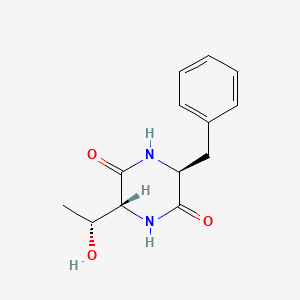 (3S,6R)-3-benzyl-6-[(1R)-1-hydroxyethyl]piperazine-2,5-dione