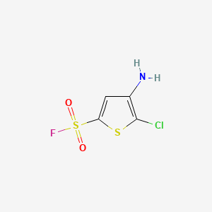 molecular formula C4H3ClFNO2S2 B6605045 4-amino-5-chlorothiophene-2-sulfonyl fluoride CAS No. 2168378-46-7