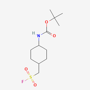 molecular formula C12H22FNO4S B6605053 tert-butyl N-[(1s,4s)-4-[(fluorosulfonyl)methyl]cyclohexyl]carbamate, cis CAS No. 2353679-01-1