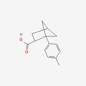 molecular formula C14H16O2 B6605065 1-(4-methylphenyl)bicyclo[2.1.1]hexane-2-carboxylic acid CAS No. 2166858-78-0