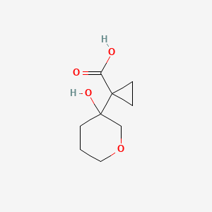molecular formula C9H14O4 B6605099 1-(3-hydroxyoxan-3-yl)cyclopropane-1-carboxylic acid CAS No. 2172582-08-8