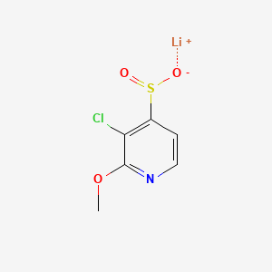 molecular formula C6H5ClLiNO3S B6605111 lithium(1+) ion 3-chloro-2-methoxypyridine-4-sulfinate CAS No. 2174000-12-3