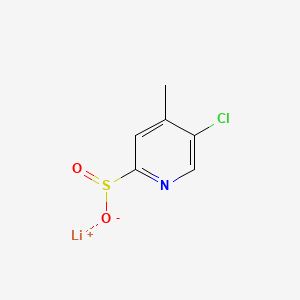 molecular formula C6H5ClLiNO2S B6605177 lithium(1+) ion 5-chloro-4-methylpyridine-2-sulfinate CAS No. 2228649-89-4