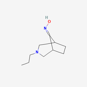 molecular formula C10H18N2O B6605185 N-{3-propyl-3-azabicyclo[3.2.1]octan-8-ylidene}hydroxylamine CAS No. 2193064-84-3
