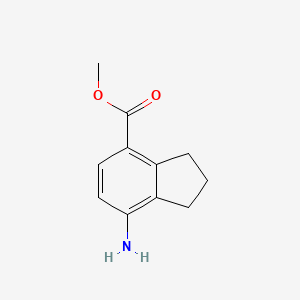 molecular formula C11H13NO2 B6605198 methyl 7-amino-2,3-dihydro-1H-indene-4-carboxylate CAS No. 2751702-93-7