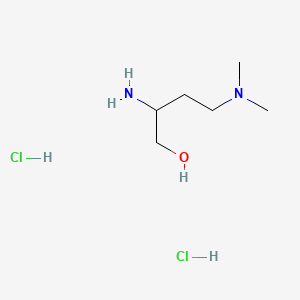 molecular formula C6H18Cl2N2O B6605200 2-amino-4-(dimethylamino)butan-1-ol dihydrochloride CAS No. 2219407-21-1